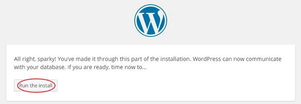 Installing WordPress