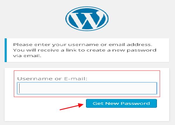 WordPress Сбросить пароль