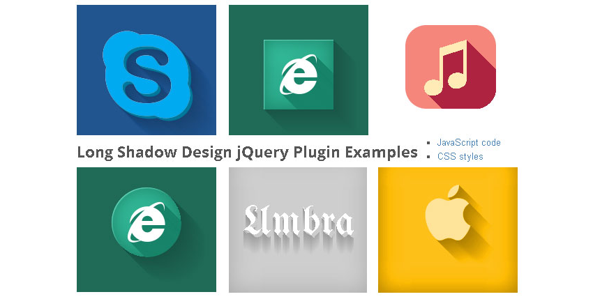 Образцы плагинов Long Shadows