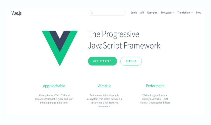 Vuejs Прогрессивный JavaScript-фреймворк