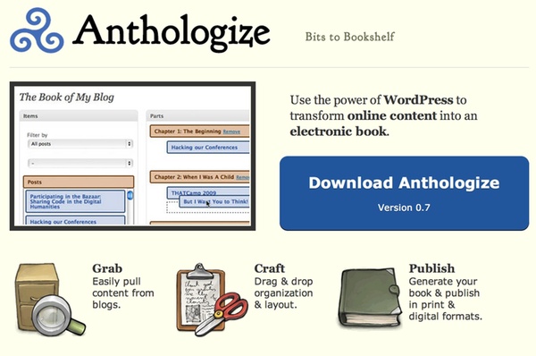 Anthologize - превратите свой блог WordPress в электронную книгу