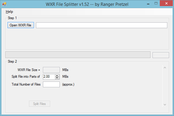 Скриншот WXR File Splitter