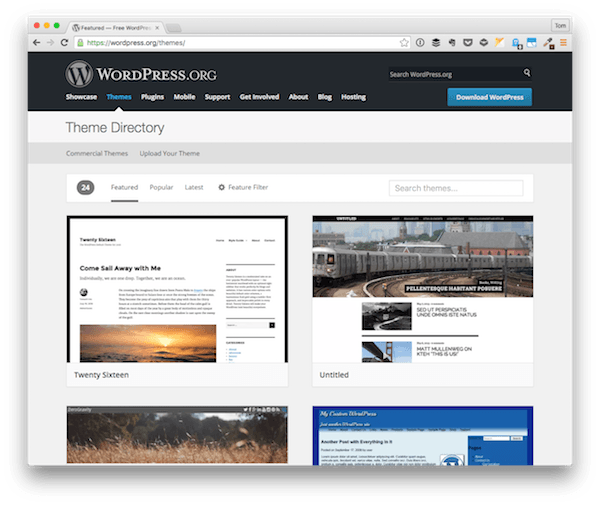 WordPress Theme Repository