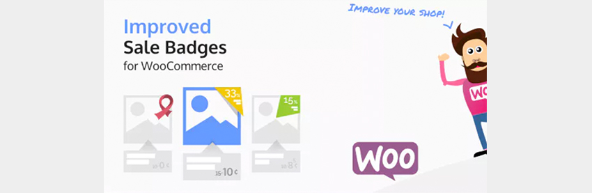 Улучшенные значки продажи для WooCommerce