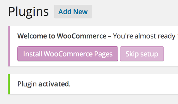 Инициализация WooCommerce