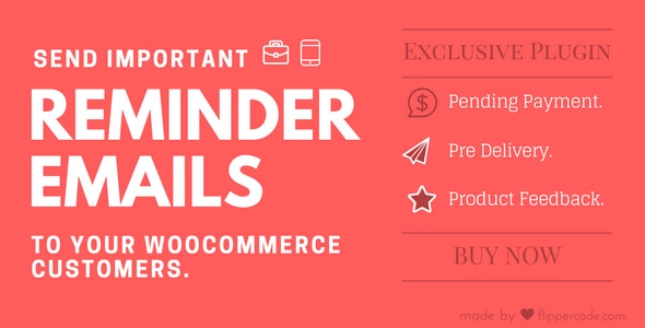 WooCommerce Напоминание по электронной почте для WordPress