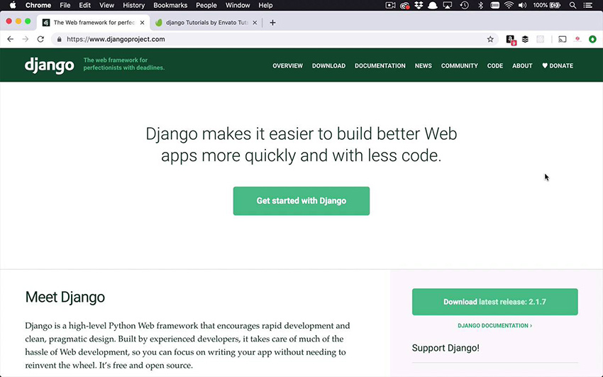 Начало работы с Django