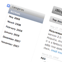 Боковая панель WordPres стала Apple-Flashy с помощью пользовательского интерфейса jQuery
