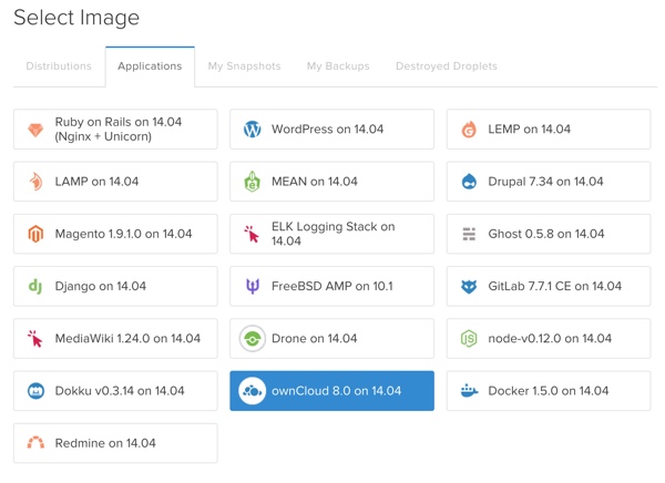 OwnCloud Выбрать изображение ownCloud