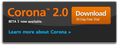 Начало разработки Corona