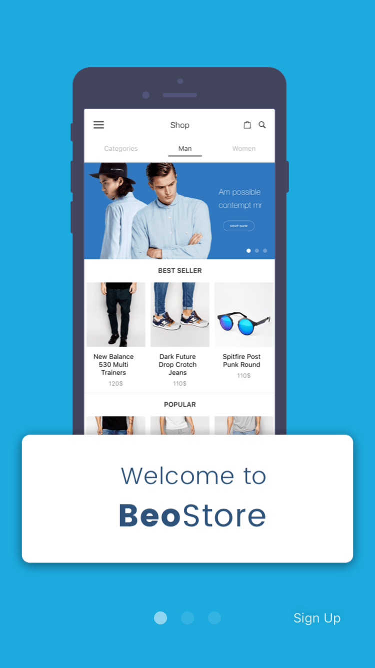 BeoStore Complete Mobile UI Template