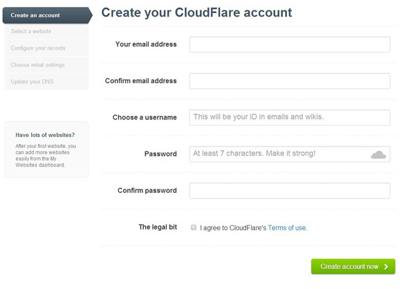 Настройка CloudFlare Часть 1