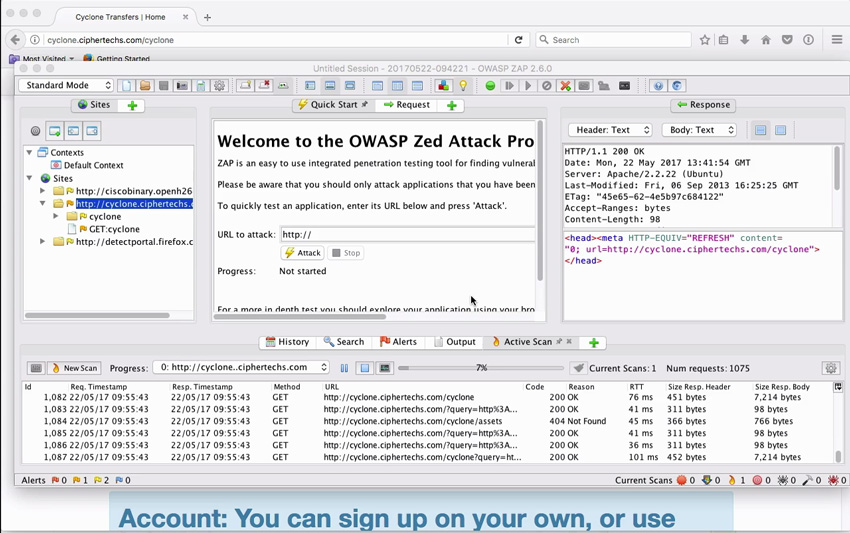 Экран OWASP из курса Tuts о взломе вашего собственного приложения