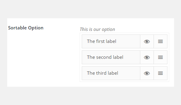 Adding Sortable Type Options in Titan