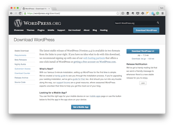 Скачать WordPress