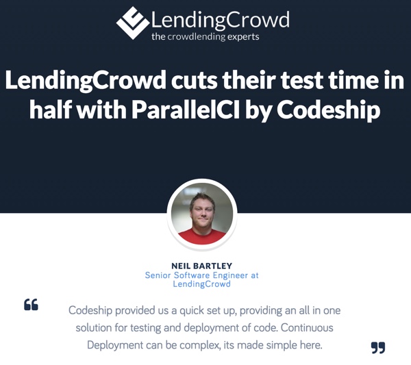 Пример использования CodeShip по кредитованию на ParallelCI - ускоренное тестирование