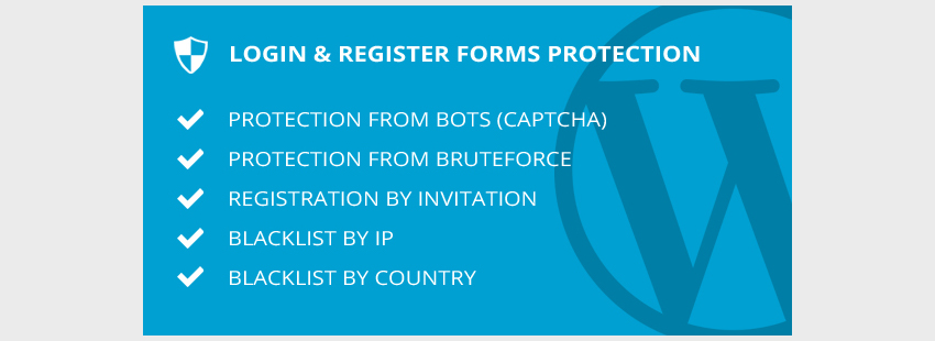 Вход Регистрация Защита форм - Плагин WordPress