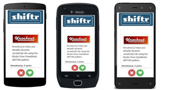 Приложение Shiftr на телефонах Android