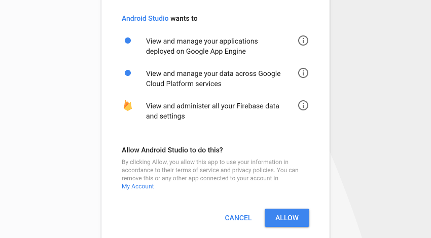 Android Studio запрашивает разрешения