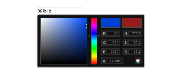 jQuery ColorPicker как запасной вариант для ввода цвета