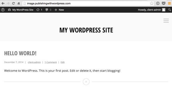 Ваш Minnow WordPress Домашняя страница