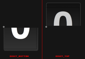 зажимы digit_top и digit_bottom