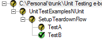 NUnit показывает игнорируемые тесты