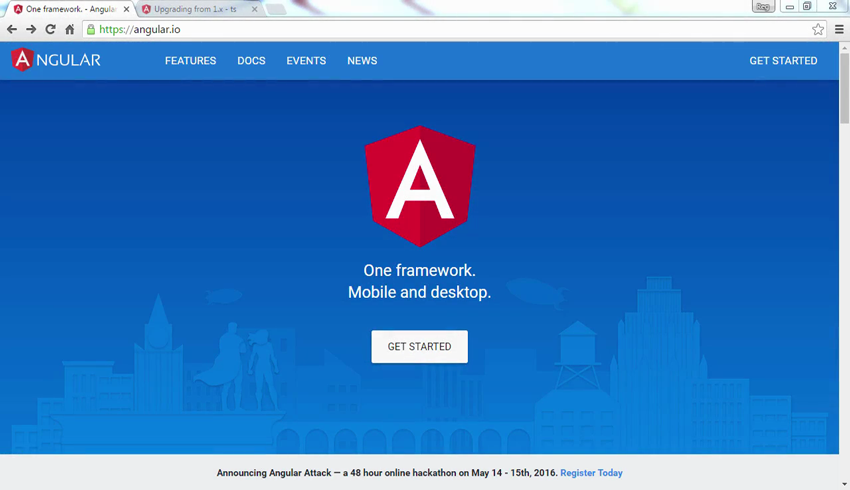 Сайт AngularJS