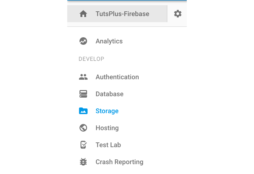Навигация по разделу хранилища Firebase