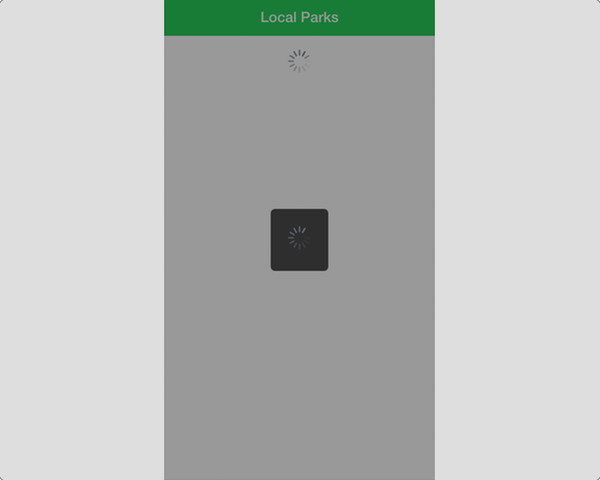 Ionic Loader Overlaying App