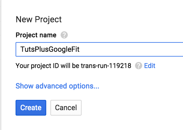 Новое поле именования проектов в облачной платформе Google