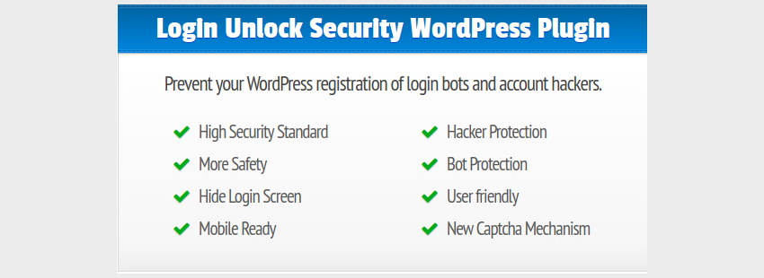 LUS Login Unlock Security для WordPress - современный и безопасный слайд-код для входа в WordPress