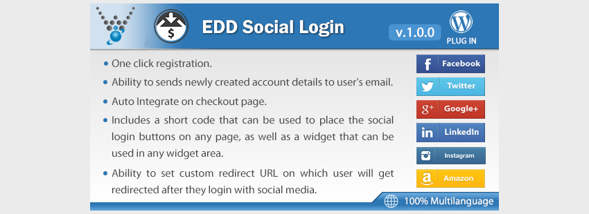 Easy Digital Downloads - Социальный вход