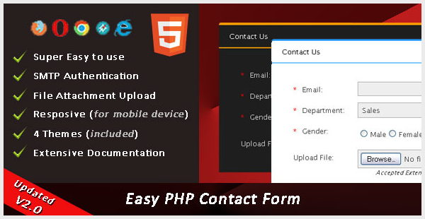 Скрипт Easy PHP Contact Form