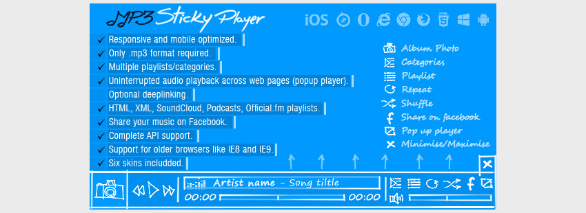 MP3 Sticky Player