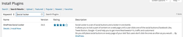 Установить Social Locker