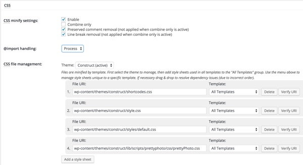 Оптимизация PageSpeed ​​- Сократить CSS