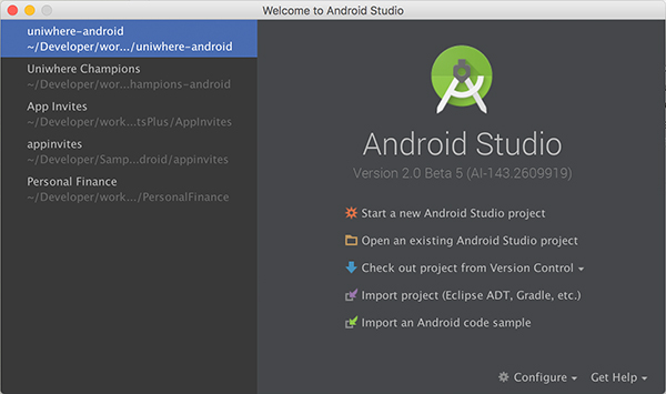 Добро пожаловать в Android Studio