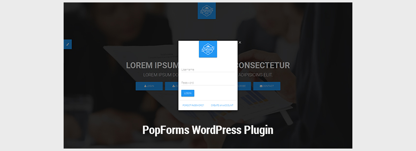 PopForms Material Design Набор модальных форм WordPress