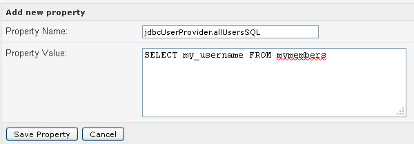 jdbcUserProvider allUsersSQL