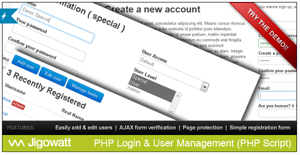 PHP Войти Управление пользователями