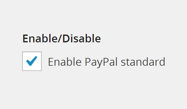 Стандарт EnableDisable PayPal