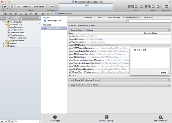 AFNetworking это весело: флаги компилятора - рисунок 5