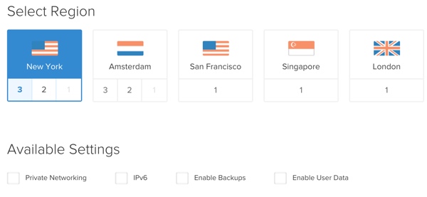 OwnCloud Выбрать регион