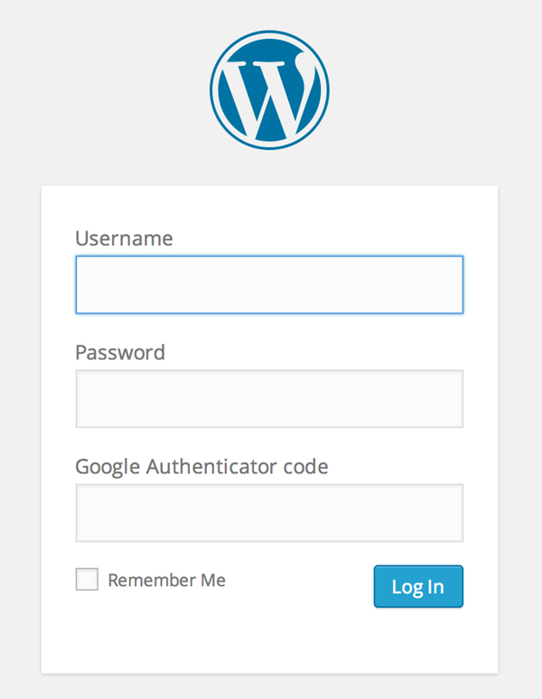 Вход в WordPress с помощью двухфакторной аутентификации Google Authenticator