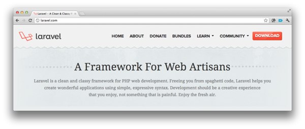 Веб-сайт Laravel