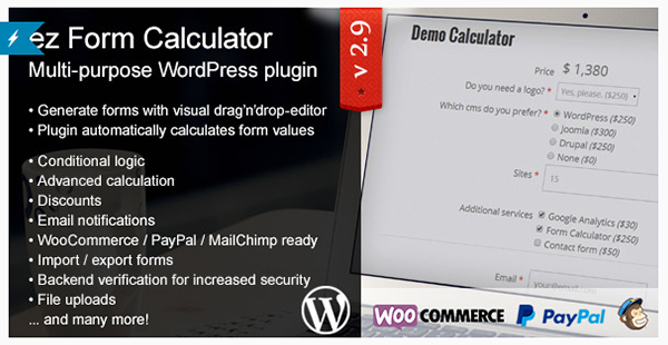 ez Form Calculator - плагин для WordPress