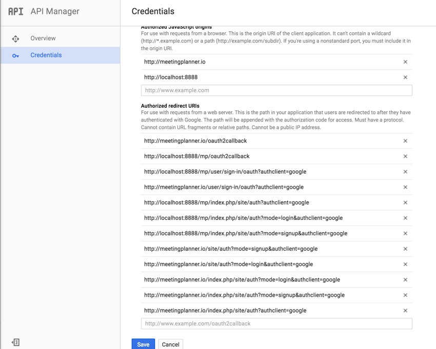 Создание вашего стартапа OAuth - Google Dev App Все эти URL