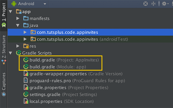 Скрипты Gradle в Android Studio