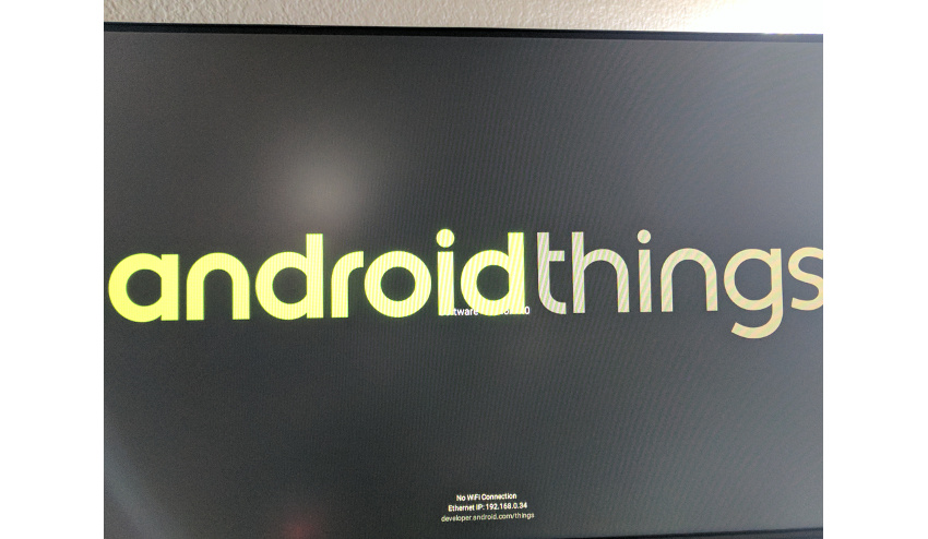 Экран отображения вещей Android с указанным IP-адресом